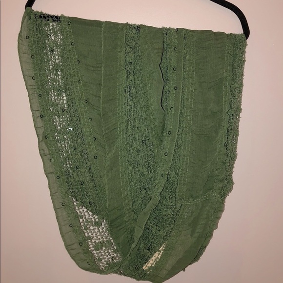 Indigo Soul Green Scarf - Picture 6 of 9